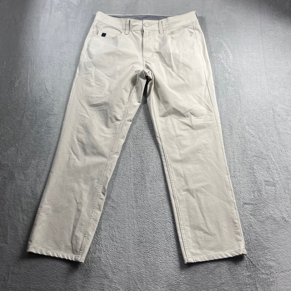 Vineyard Vines On-The-Go 5-Pocket Pants Mens 30x30 Khaki Stone Stretch